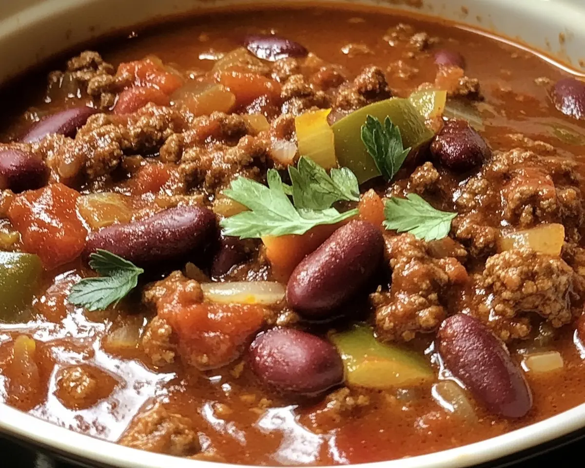 Secrets to the Best Crockpot Chili: Browning, Bacon, & Slow Cooking